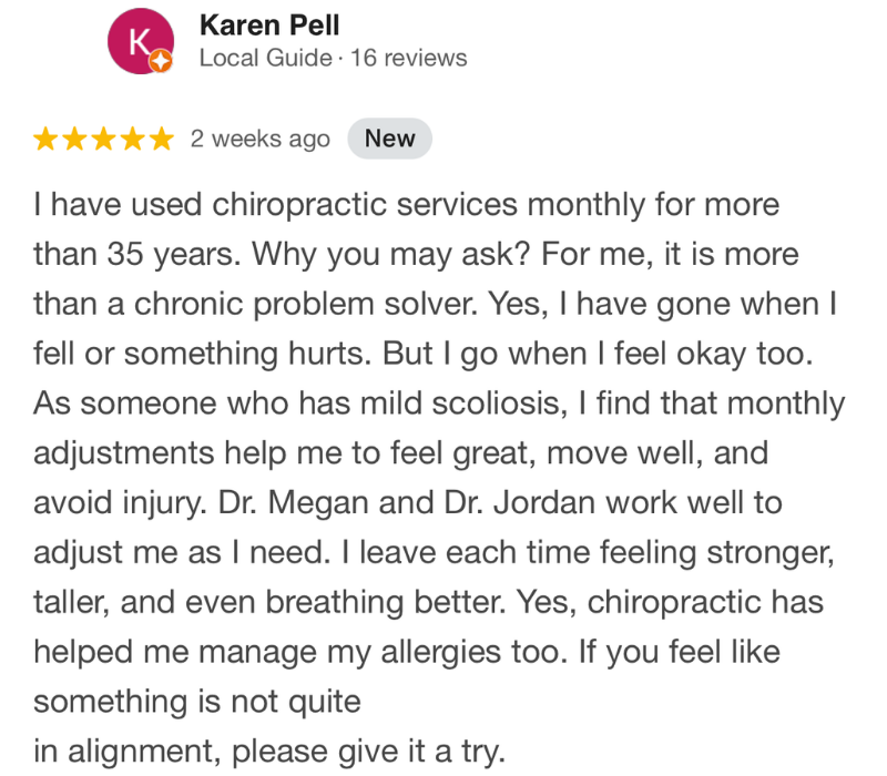 Wow Chiro - Karen Pell Review