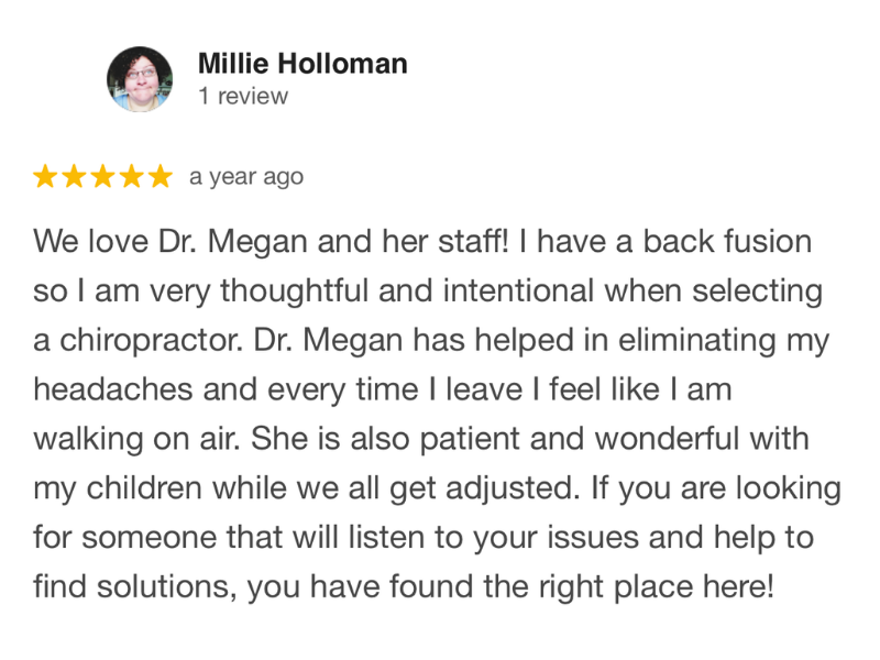 Wow Chiro - Millie Holloman Review