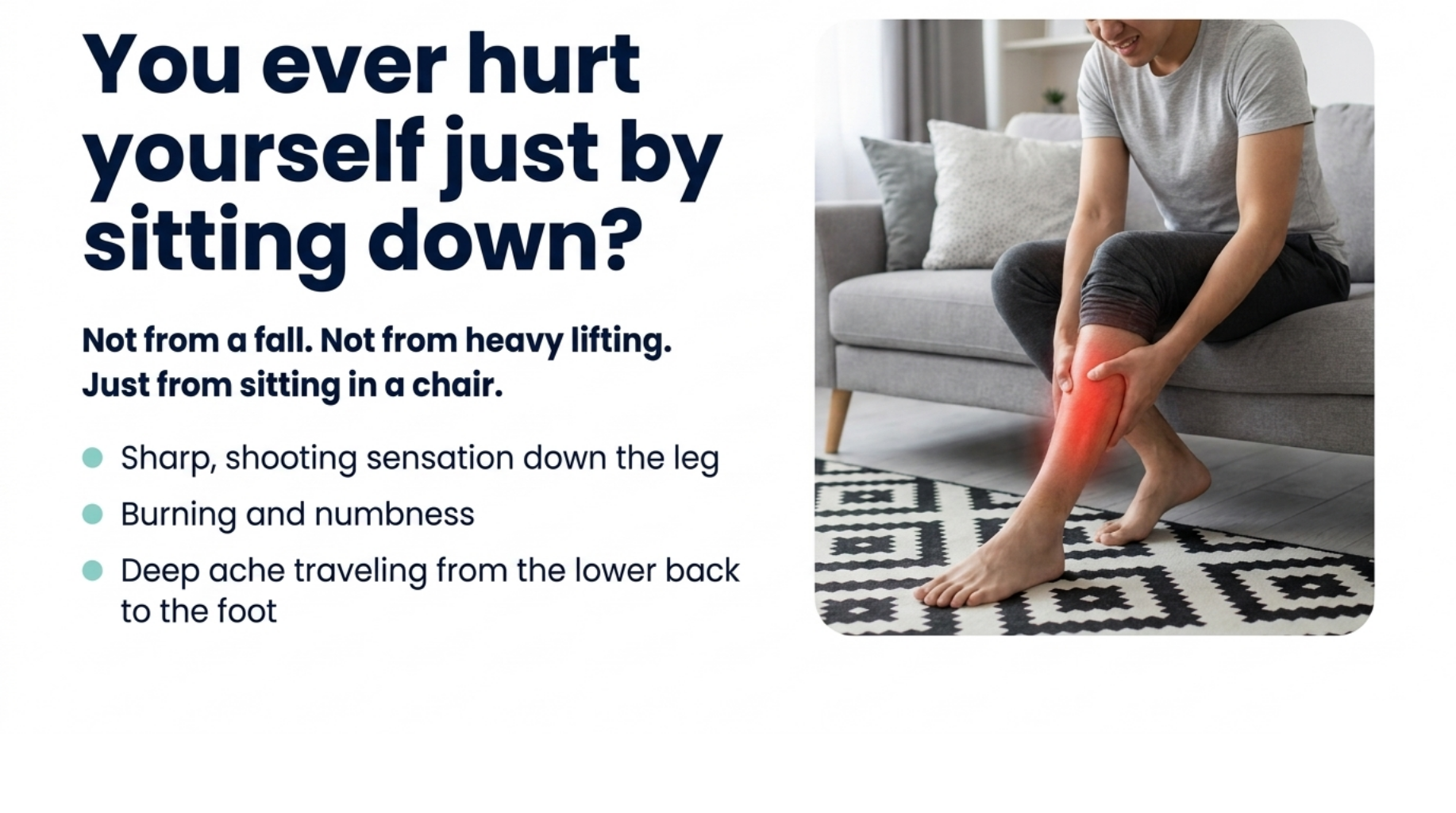 Why Does Sciatica Hurt More When Sitting? Stop the Leg Pain